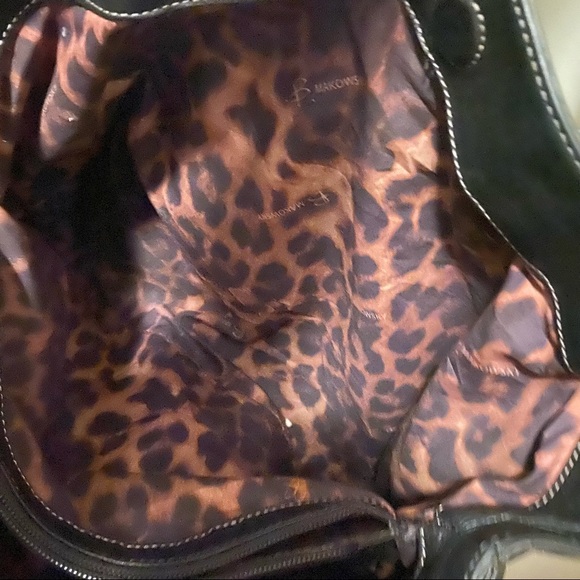 B. Makowsky Black Leather tote bag - Picture 16 of 16